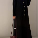 Golden Hearts Abaya
