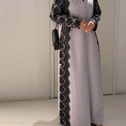 Noir Lace Abaya